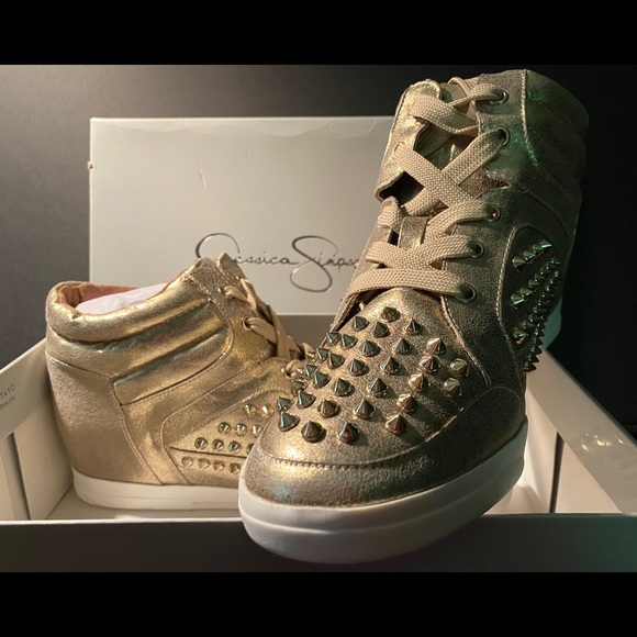 Jessica Simpson Shoes - Jessica Simpson sneakers spikes size 10 trebble Jessica Simpson Shoes - Jessica Simpson sneakers spikes size 10 trebble